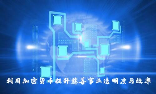 利用加密货币提升慈善事业透明度与效率