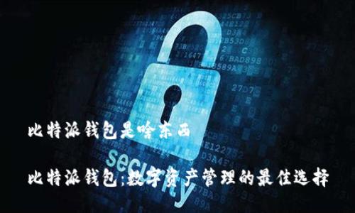 比特派钱包是啥东西

比特派钱包：数字资产管理的最佳选择