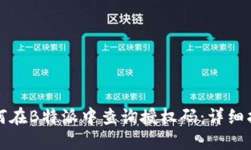 如何在B特派中查询授权码：详细指南