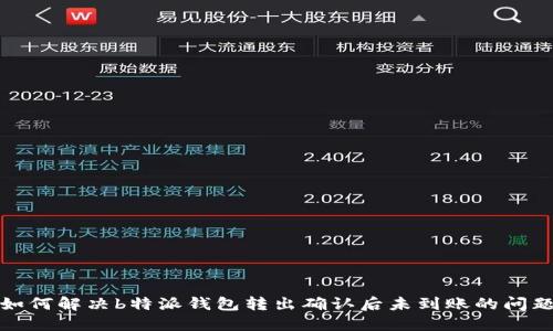 如何解决b特派钱包转出确认后未到账的问题